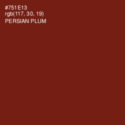 #751E13 - Persian Plum Color Image